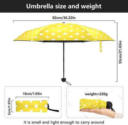 Whale Species Ocean Umbrellas for RainFunny Windproof Small Folding Compact Mini Travel Umbrella for Purse Lightweight Portable Pocket for Women