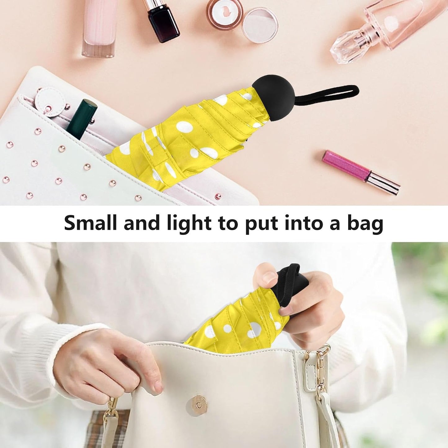 Whale Species Ocean Umbrellas for RainFunny Windproof Small Folding Compact Mini Travel Umbrella for Purse Lightweight Portable Pocket for Women