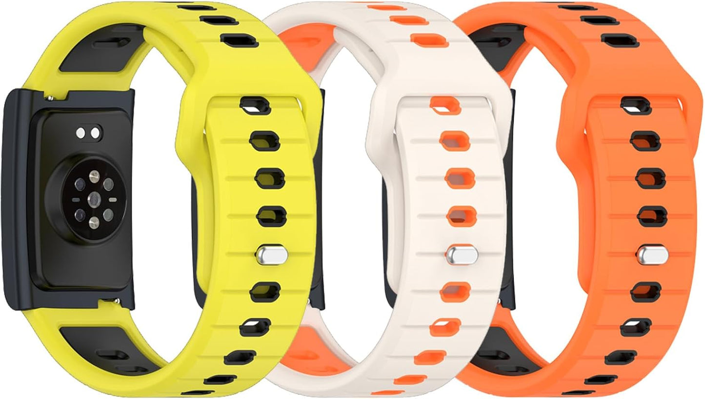 Bands Compatible for Amazfit Helio Strap/Active Max/Bip 6/Bip 5/Balance 2/Balance Soft SIliocne Replacement Straps for Amazfit Active Max Smartwatch