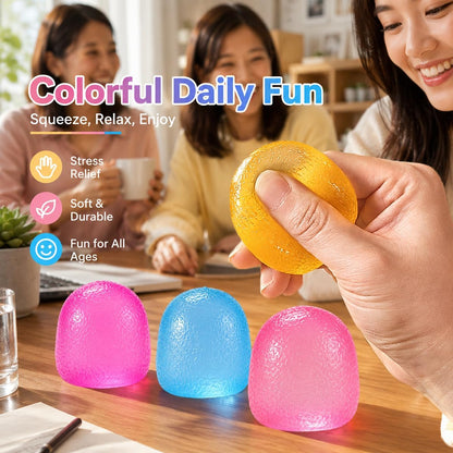 Mini Gumdrop Squishies Fidget Toy, Quiet Desk Squeeze Sensory Fidget | Non-Sticky Slow Rising Stress Ball for Anxiety Stress Relief,Yellow Gumdrop Squishy for Kid Adult,No Odor Toy Easy to Clean