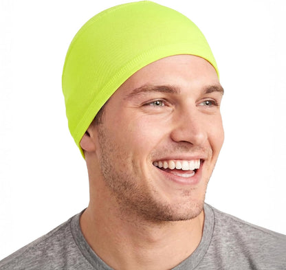 Tough Headwear Skull Cap - Skull Caps for Men - Motorcycle and Bike Helmet Liner - Hard Hat Cooling Hats - No Sweat Head Caps