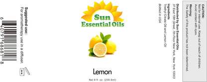 Lemon 16 oz Essential Oil | Premium Essential Oils for Diffusers, Aromatherapy, Massage, Candle & Soap Making, & Home Scent Fragrance