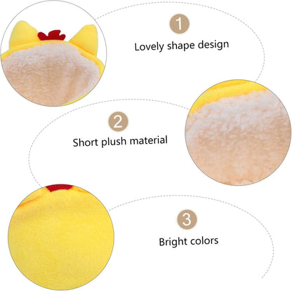 Fluffy Yellow Chicken Nest Bed Pet Rest House Hamster Bedding Soft Small Animal Resting Place Compact Pet Nest