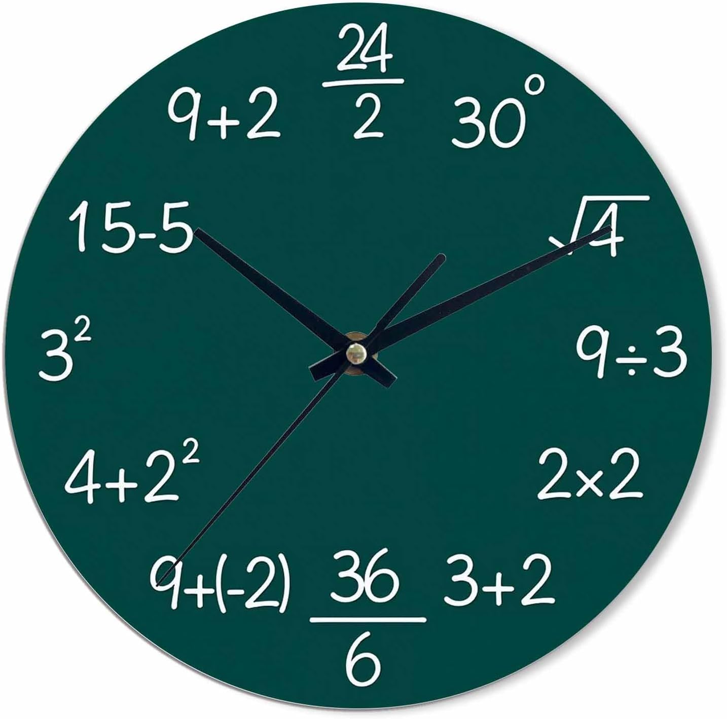 Lemon Wall Clock Yellow-Green Lemon Leaves Battery Powered Wall Clock Silent Non Ticking 10 Inch for Living Room, Kitchen, Home,Bathroom, Bedroom - Colors A