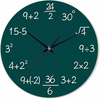 Lemon Wall Clock Yellow-Green Lemon Leaves Battery Powered Wall Clock Silent Non Ticking 10 Inch for Living Room, Kitchen, Home,Bathroom, Bedroom - Colors A