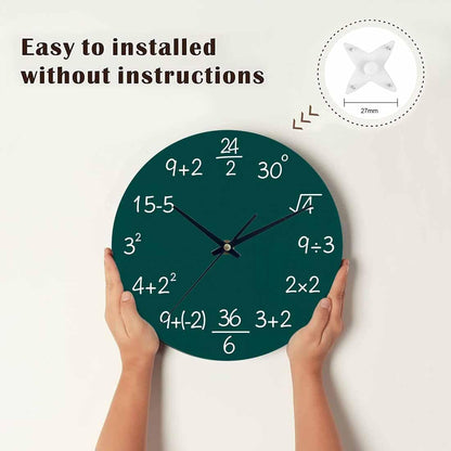 Lemon Wall Clock Yellow-Green Lemon Leaves Battery Powered Wall Clock Silent Non Ticking 10 Inch for Living Room, Kitchen, Home,Bathroom, Bedroom - Colors A