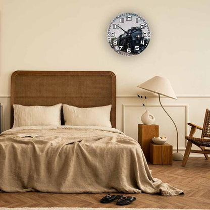 Lemon Wall Clock Yellow-Green Lemon Leaves Battery Powered Wall Clock Silent Non Ticking 10 Inch for Living Room, Kitchen, Home,Bathroom, Bedroom - Colors A