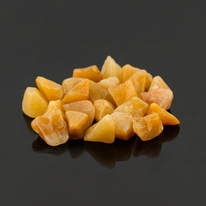 100 carats Yellow Aventurine Crystals, Raw Stones, Rough Gemstones, Jewelry Making Supply, Cabbing, Polishing, Cutting, DIY, Crafts (20-22pcs) (8-12mm)
