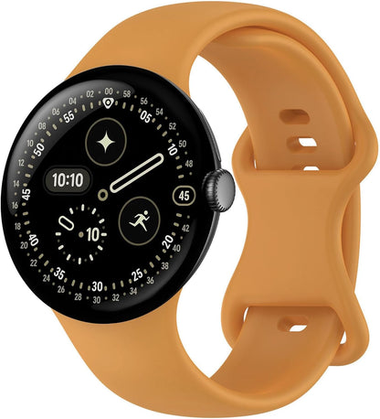 Band Compatible with Google Pixel Watch 1/2/3/4, Soft Silicone Sport Replacement Straps Bracelet for Google Pixel Watch