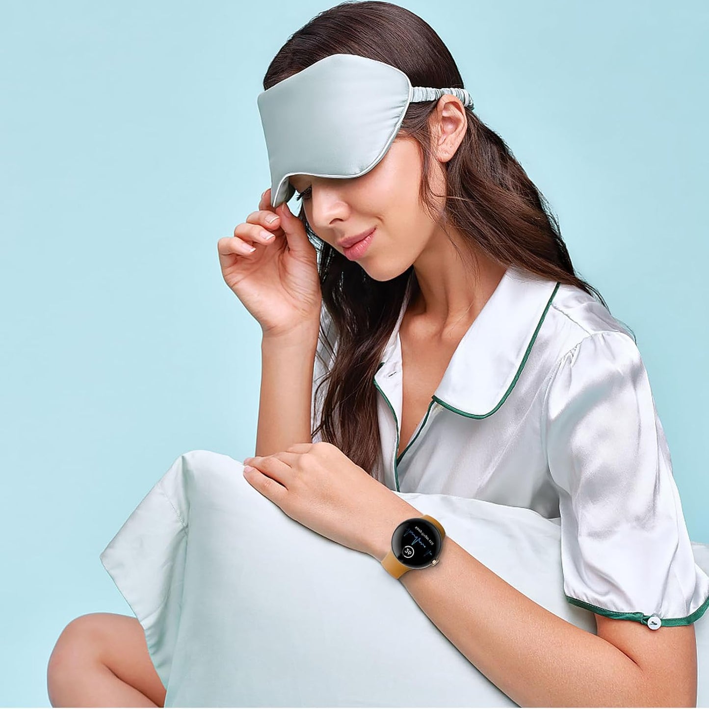 Band Compatible with Google Pixel Watch 1/2/3/4, Soft Silicone Sport Replacement Straps Bracelet for Google Pixel Watch