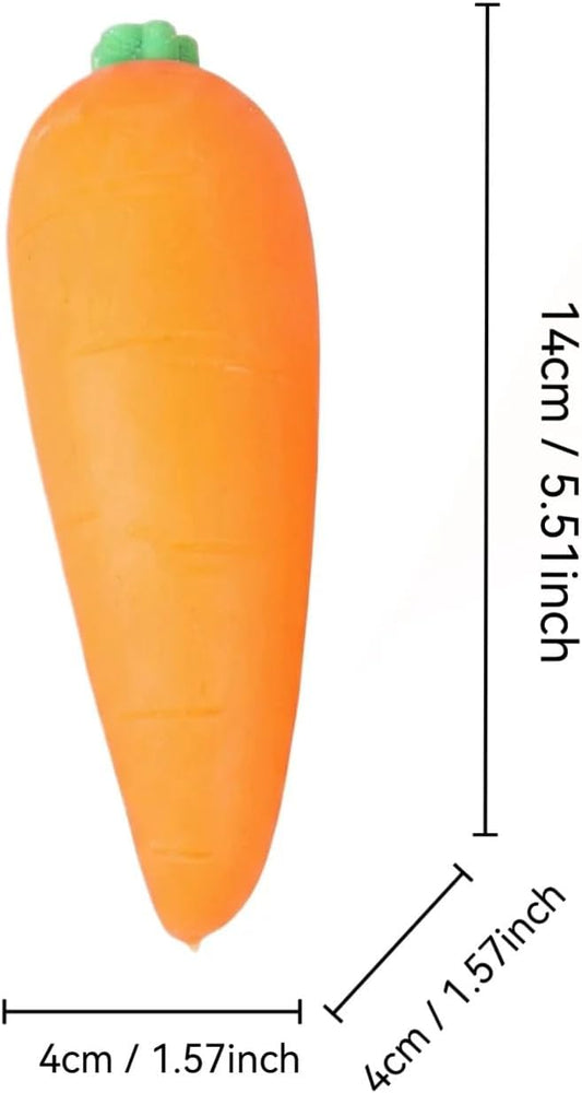 Carrot Squishy, Carrot Squishies Slow Rising Sensory Squeeze Stress Relief Toy Realistic Vegetable Fidget Toy (1 pcs)