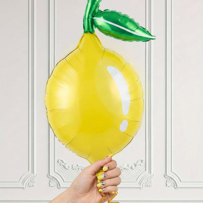 Lemon foil Balloons Summer lemonade with leaves Balloons for Fruit theme birthday she found her main squeeze Bridal Shower Sweet Baby shower Lemonade Centerpiece amalfi coast wedding decorations