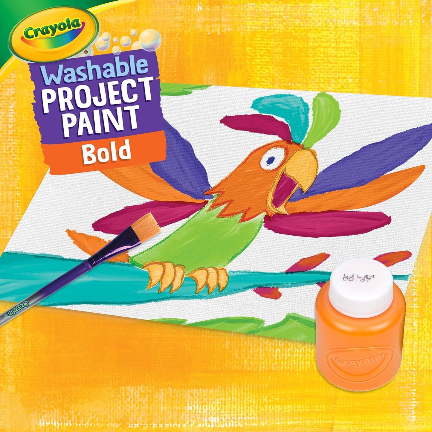 Washable Kids Paint (6ct), School Supplies, Painting Set for Kids, Spring Crafts, Art Teacher Gifts for Toddlers, Ages 3+