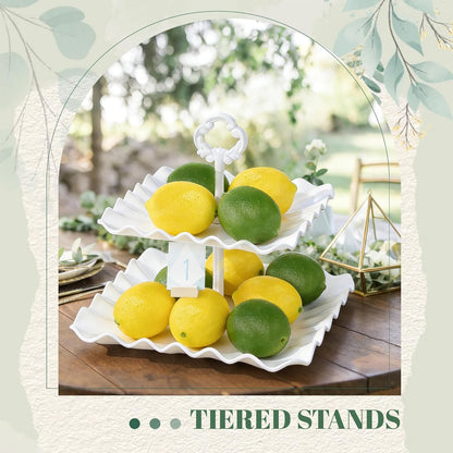 20PCS Fake Lemons, Yellow Green Artificial Lemons, Matte Finish Fruit Decor for Kitchen Fruit Bowl Table Centerpiece & Photography