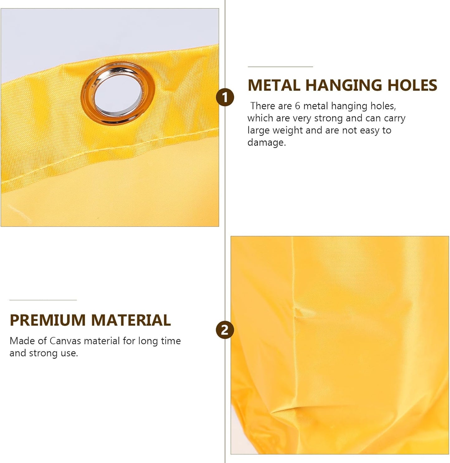 Janitorial Cart Bag Replacement 26.77X15.74X10.23 Inch Large Capacity Cleaning Trolley Bag with 6 Strong Hanging Holes for Housekeeping Cart Use in Hotels and Commercial Spaces