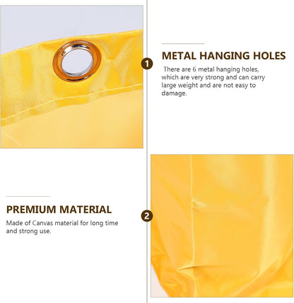 Janitorial Cart Bag Replacement 26.77X15.74X10.23 Inch Large Capacity Cleaning Trolley Bag with 6 Strong Hanging Holes for Housekeeping Cart Use in Hotels and Commercial Spaces