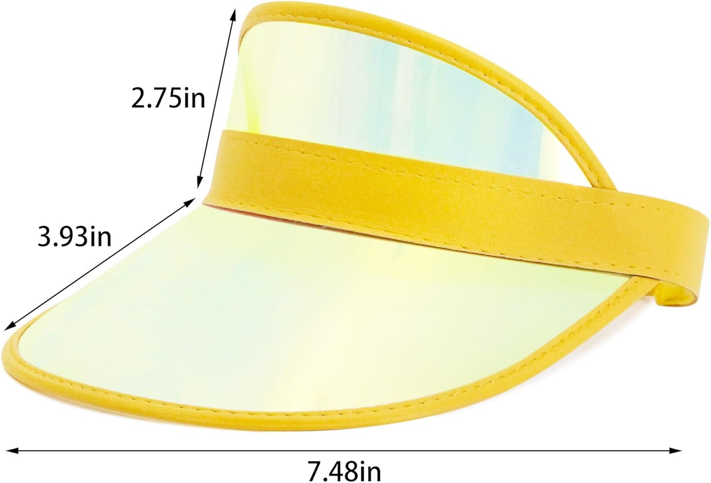 Plastics Clear Sun Visors UV Protection Hat Cap Headwear Sunhat for Golf Tennis Beach Cycle