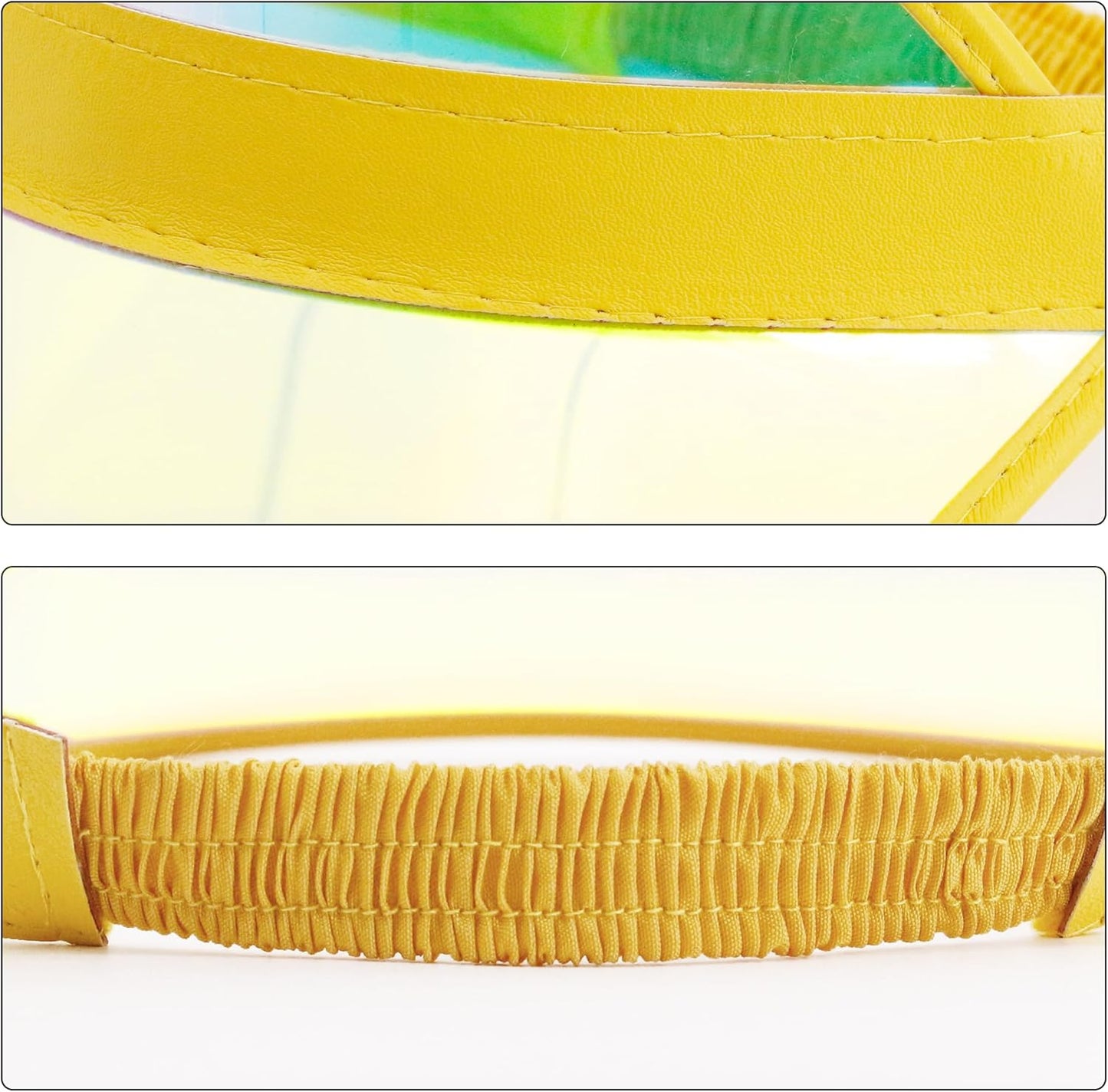 Plastics Clear Sun Visors UV Protection Hat Cap Headwear Sunhat for Golf Tennis Beach Cycle