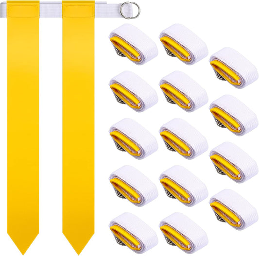 14/28 Player Flag Football Belt Set, Adjustable Football Flag and Belts Gift for Kid Youth Sports Team Backyard Game