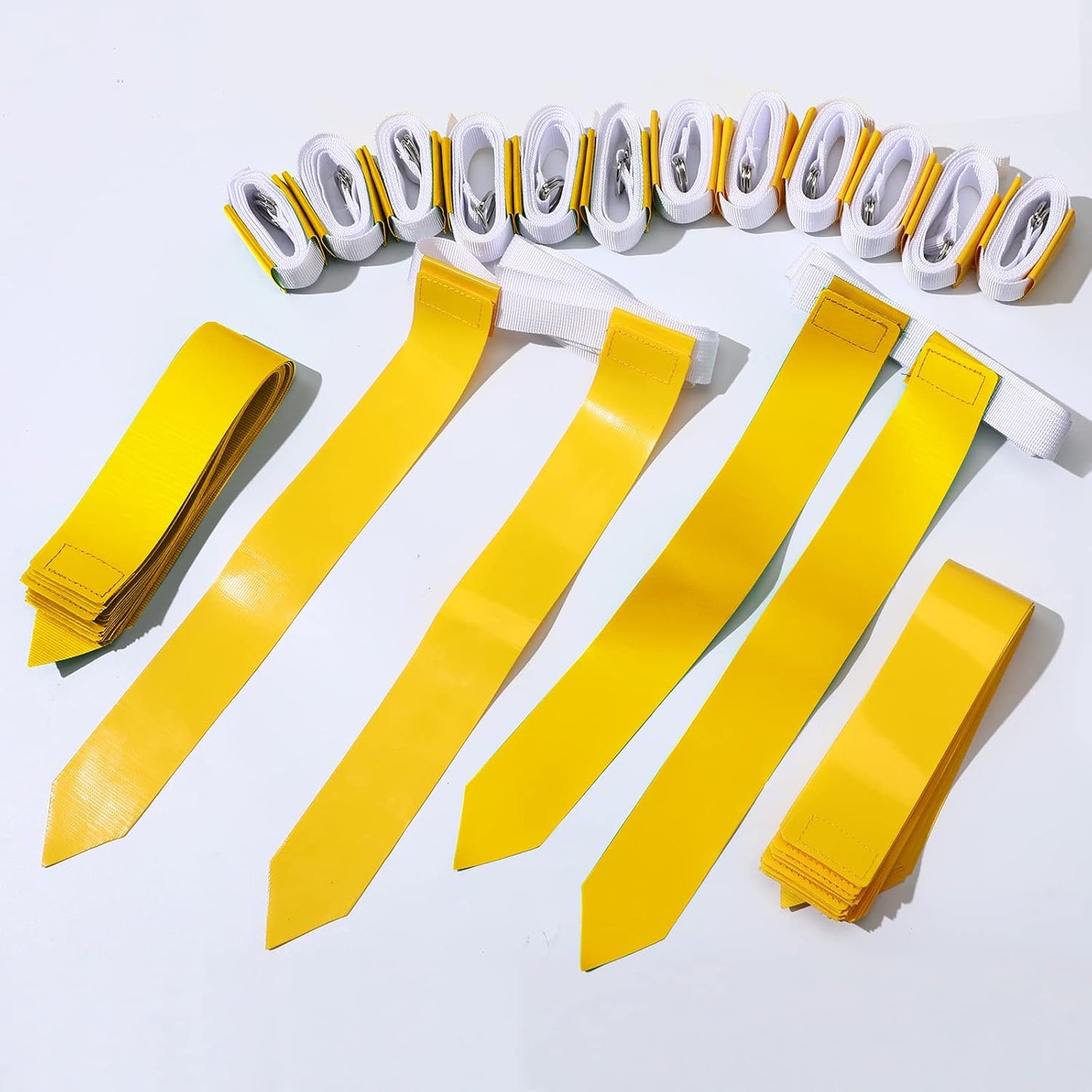 14/28 Player Flag Football Belt Set, Adjustable Football Flag and Belts Gift for Kid Youth Sports Team Backyard Game