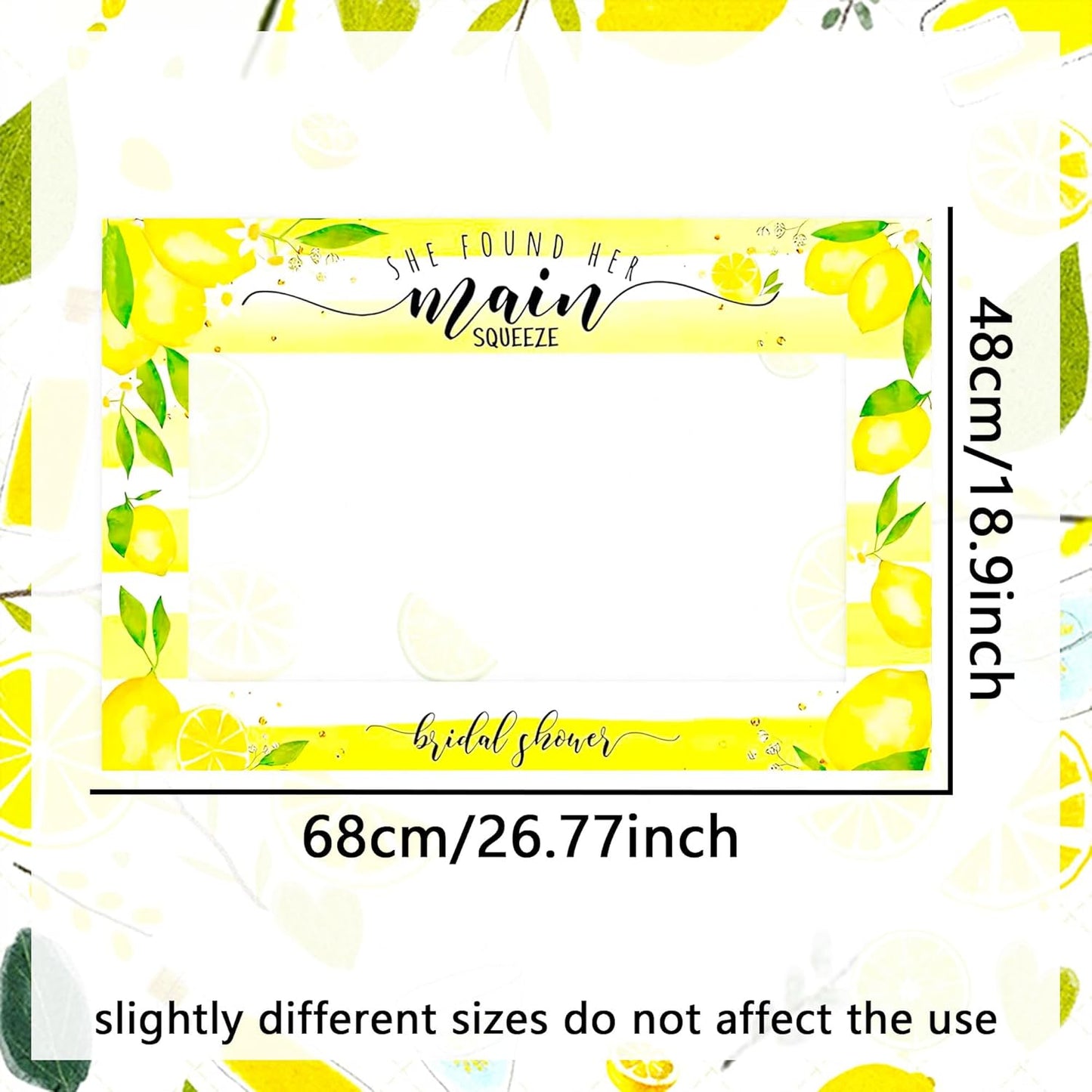 Lemon Bridal Shower Party Photo Booth Props Lemon Citrus Lemonade Theme Bride to Be Bachelorette Wedding Engagement Final Fiesta Hen Party Decor