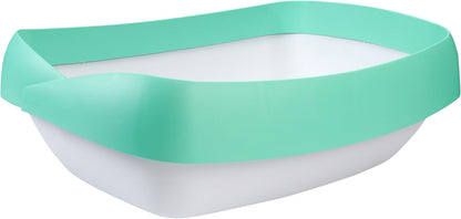 Litter Box - 3 Sifting Tray Cat Litter Box- Easy to Clean with Non-Stick Coating - Stylish, High-Sided Design with Spill Guard (15.4"x20.2"x7.5")