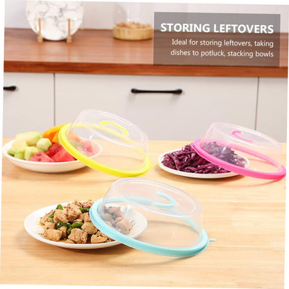 3pcs Portable Bowl Seal Lid Food-grade Silicone Microwave Cover for Easy Food Preservation Stackable Lightweight and Yellow