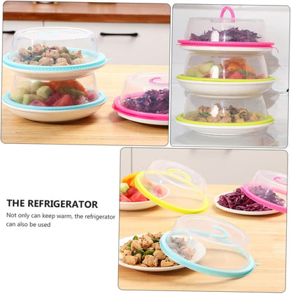 3pcs Portable Bowl Seal Lid Food-grade Silicone Microwave Cover for Easy Food Preservation Stackable Lightweight and Yellow