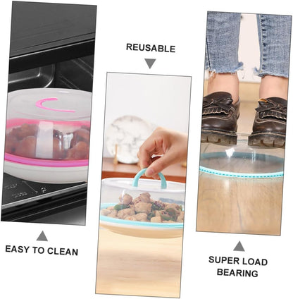 3pcs Portable Bowl Seal Lid Food-grade Silicone Microwave Cover for Easy Food Preservation Stackable Lightweight and Yellow