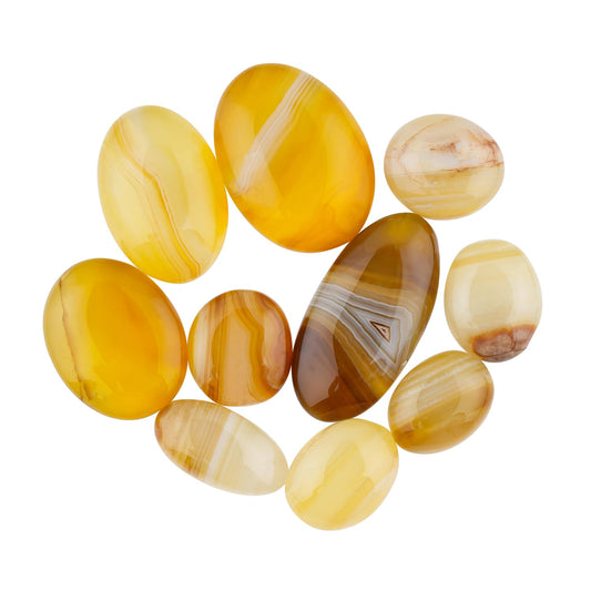 (10pcs. YELLOW CHALCEDONY, Mix Shape, Natural Cabochon Crystals, Loose Gemstone, Wholesale Polished Supply, Jewelry Making, DIY Craft, Gem Collection (16-22mm free size)