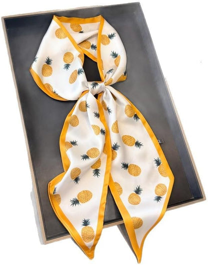 Silky Scarf for Women Soft Lightweight Long Head Scarves Fashion Accessory for Hair Neck Purse Scarfs Gift