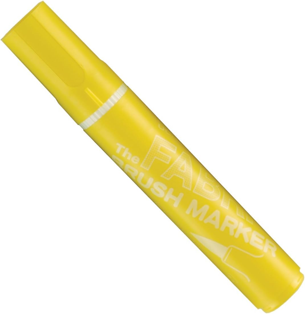 Uchida 722-C-5 Marvy Fabric Brush Point Marker, Yellow