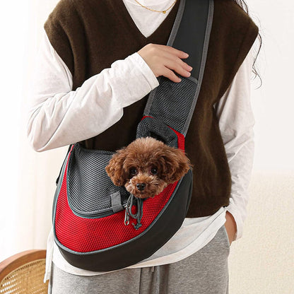 Pet Sling Carrier, Small Dog Sling Carrier, Puppy Cat Carrying Bag Purse Pouch, for Pooch Doggy Doggie Yorkie Chihuahua Baby Papoose Bjorn, Travel Front Backpack Chest Body Holder Pack (Yellow)