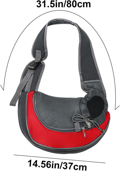 Pet Sling Carrier, Small Dog Sling Carrier, Puppy Cat Carrying Bag Purse Pouch, for Pooch Doggy Doggie Yorkie Chihuahua Baby Papoose Bjorn, Travel Front Backpack Chest Body Holder Pack (Yellow)