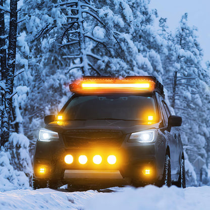 LED Light Bar 26 Inch 540W Yellow Flood Spot Combo Triple Row Driving Lamp Roof Bumper Off Road LED Work Lights Pods for Van Camper Wagon Car Pickup Golf Cart ATV UTV SUV Truck Boat 4x4