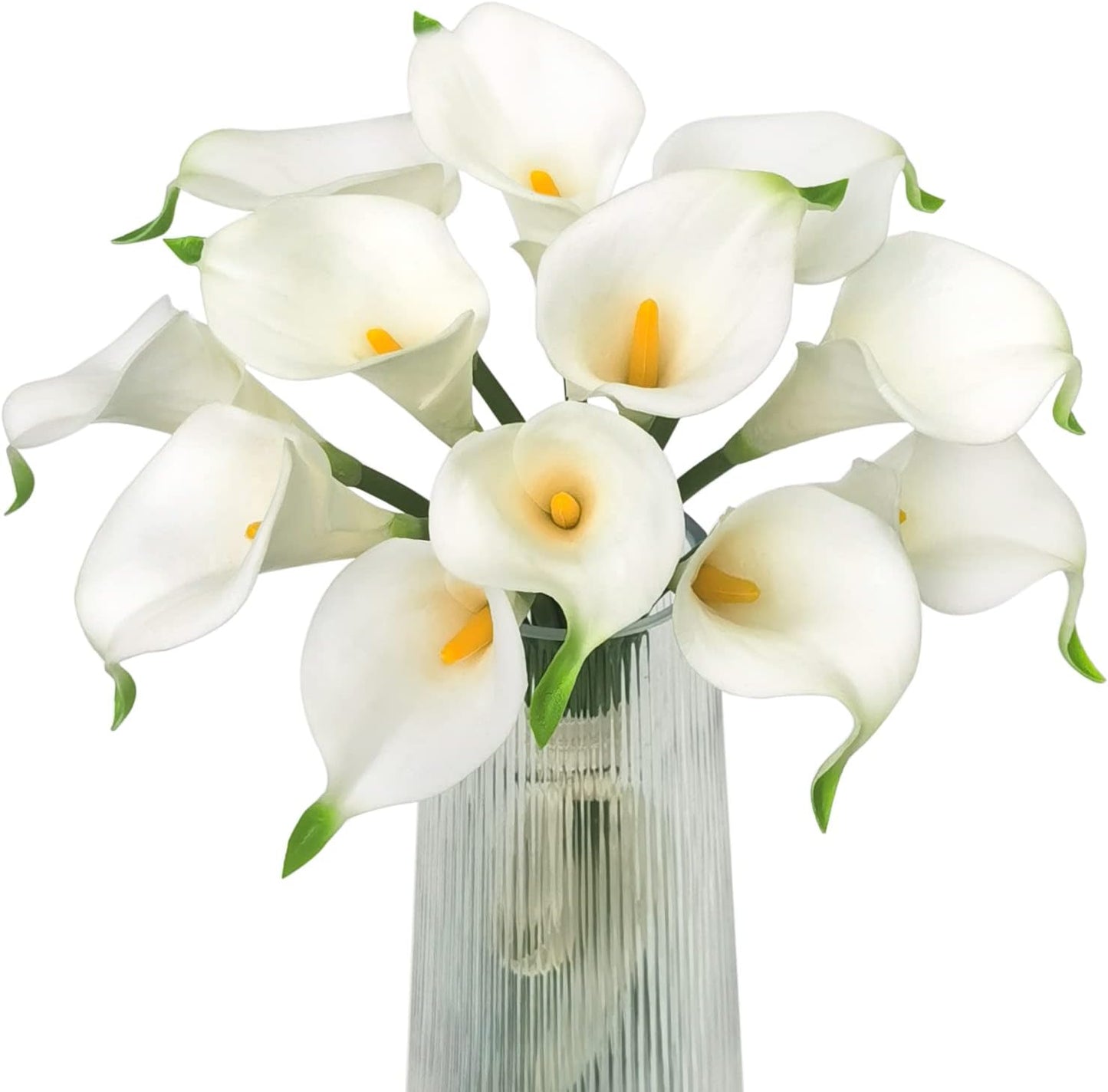 Artificial Calla Lily Flowers 12Pcs Realistic Bouquet | Fake Flower Bouquet, Home Decoration, Wedding Party Decor