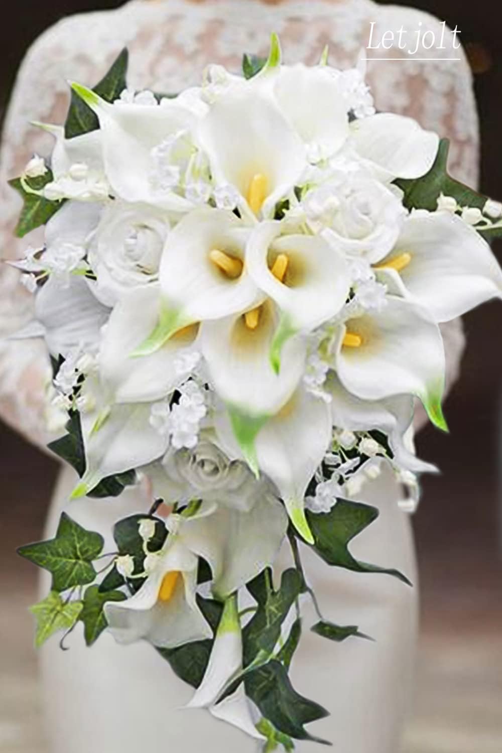 Artificial Calla Lily Flowers 12Pcs Realistic Bouquet | Fake Flower Bouquet, Home Decoration, Wedding Party Decor