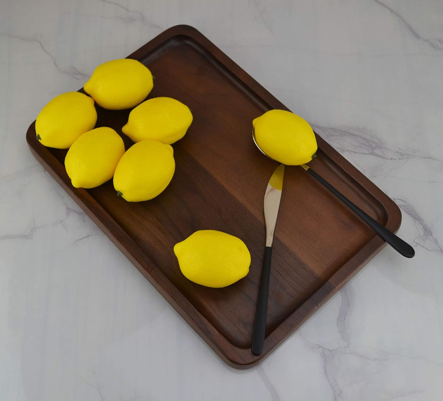 Artificial Lemons Simulation Lifelike Small Lemons Fake Fruit for Home Kitchen Wedding Party Decoration Photography 20pcs Set (Yellow)
