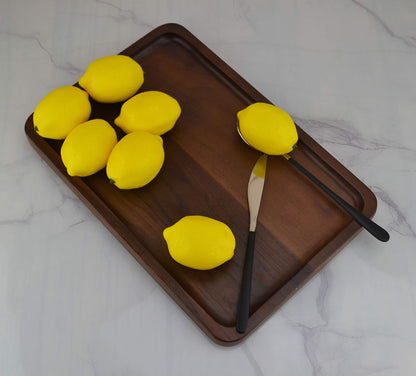 Artificial Lemons Simulation Lifelike Small Lemons Fake Fruit for Home Kitchen Wedding Party Decoration Photography 20pcs Set (Yellow)