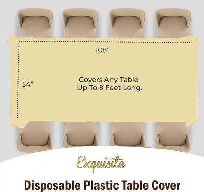 *Premium* Light Yellow Table Cover 12 Pack
