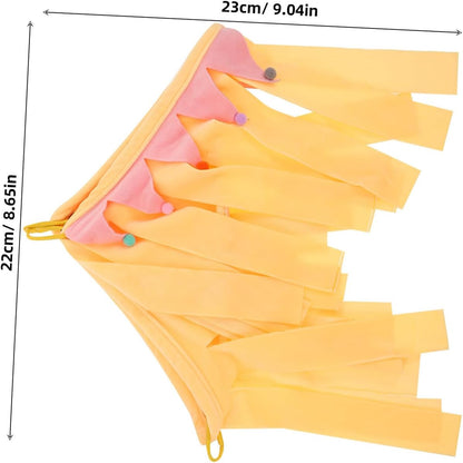 Small Animal Hideout Cave and Chinchilla Hammock Corner Bed, Soft Warm Guinea Pig Shelter with Four-Sided Yellow Cover, S Size for Hamsters, Rabbits, and Small Pets’ Year-Round