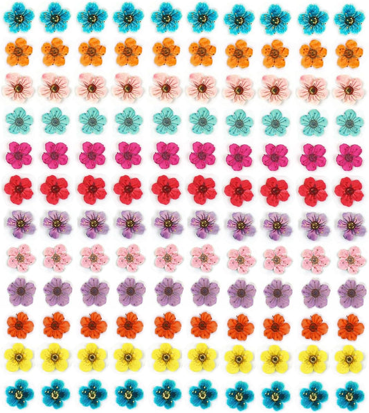 Mini Dried Flowers for Resin Nail Art, 120 Pcs Small Tiny Real Natural Dry Flowers Five Petal Flowers for for Nail Art, Resin Jewelry, Candle Making, Soap Making and DIY Crafts