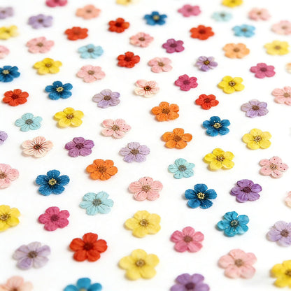 Mini Dried Flowers for Resin Nail Art, 120 Pcs Small Tiny Real Natural Dry Flowers Five Petal Flowers for for Nail Art, Resin Jewelry, Candle Making, Soap Making and DIY Crafts