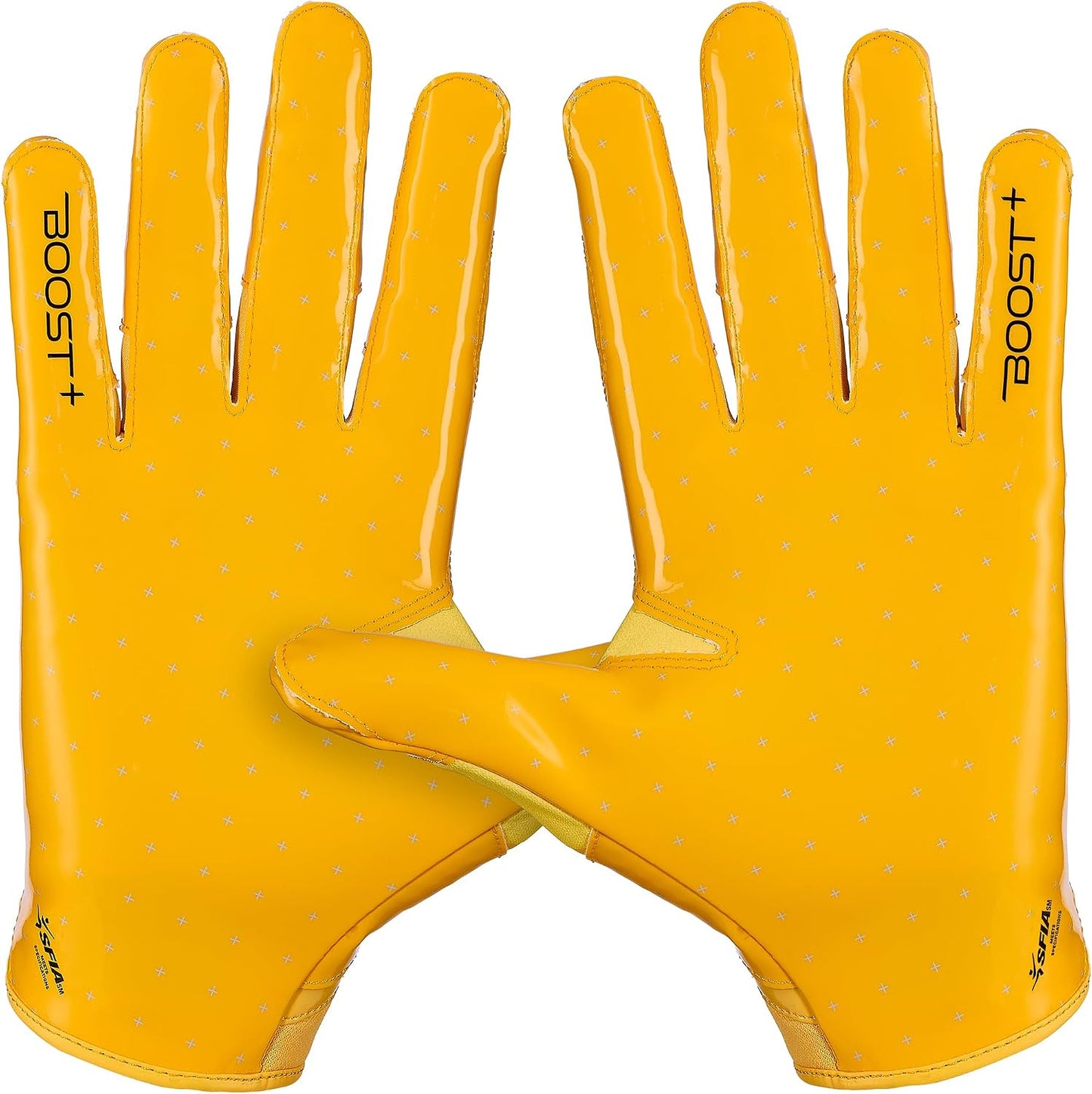 Football Gloves - Solid Stealth 6.0 Boost Plus Sticky Technology - Adult and Youth Football Gloves for Wide Receiver - Men's and Boys Sizes