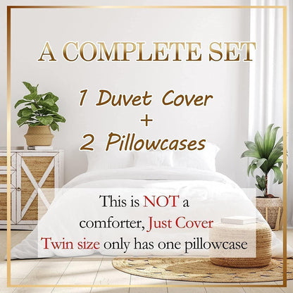 Lemon Duvet Cover Sets Full,Tropical Fruit Leaves Bedding Set 3pcs for Kids Teens Boys Girls Room Decor,Botanical Natural Comforter Cover Bright Yellow and Black Quilt Cover with 2 Pillowcases