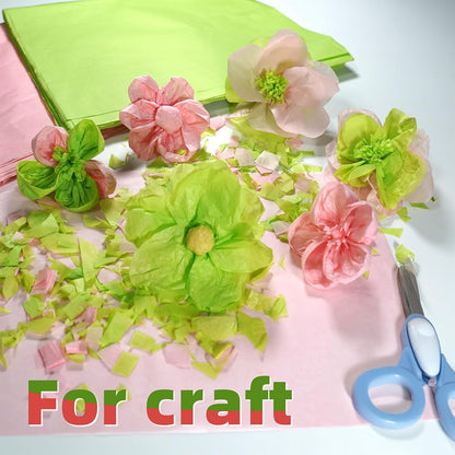120 Sheets Light Green Tissue Paper Bulk for Gift Bags,14X20 Inch | Wrapping Tissue Paper for Packaging Floral Art Crafts Wedding Birthday Party Decorative (Light Green)
