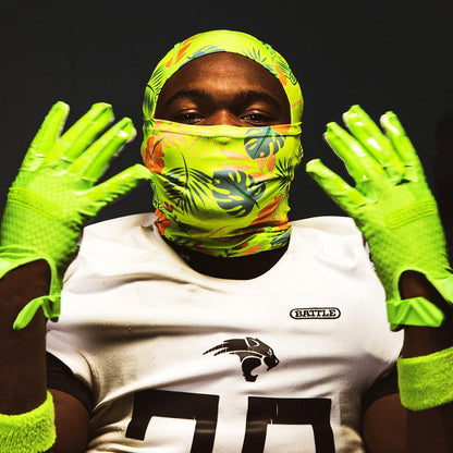 Sports Performance Mask | Moisture-wicking AirTek fabric, Keeps you cool and dry, Tight fit for helmet on and off, Short neckline hugs closely