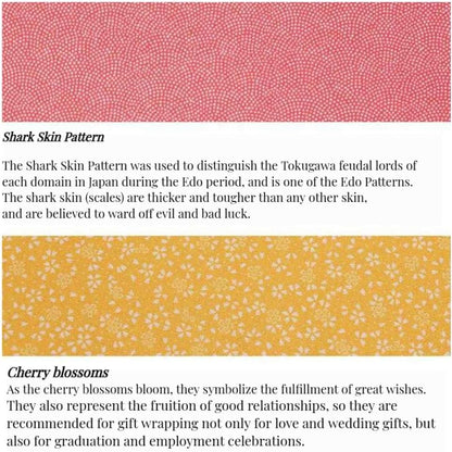 Furoshiki Japanese Wrapping Cloth Eco Gift Wrap Paper Reversible Cherry blossoms Eco-bag Christmas birthday Bento Lunch Box Wine Bottle Box Kimono Cover (Red and Yellow, 27.6 x 27.6 inches)