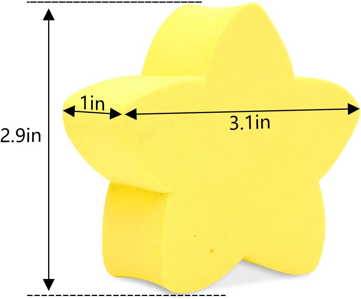 Yellow Star Car Antenna Topper - Easy to Find Car in The Parking Lot - Antenna Ball Auto Exterior Decor Accessories (Star)