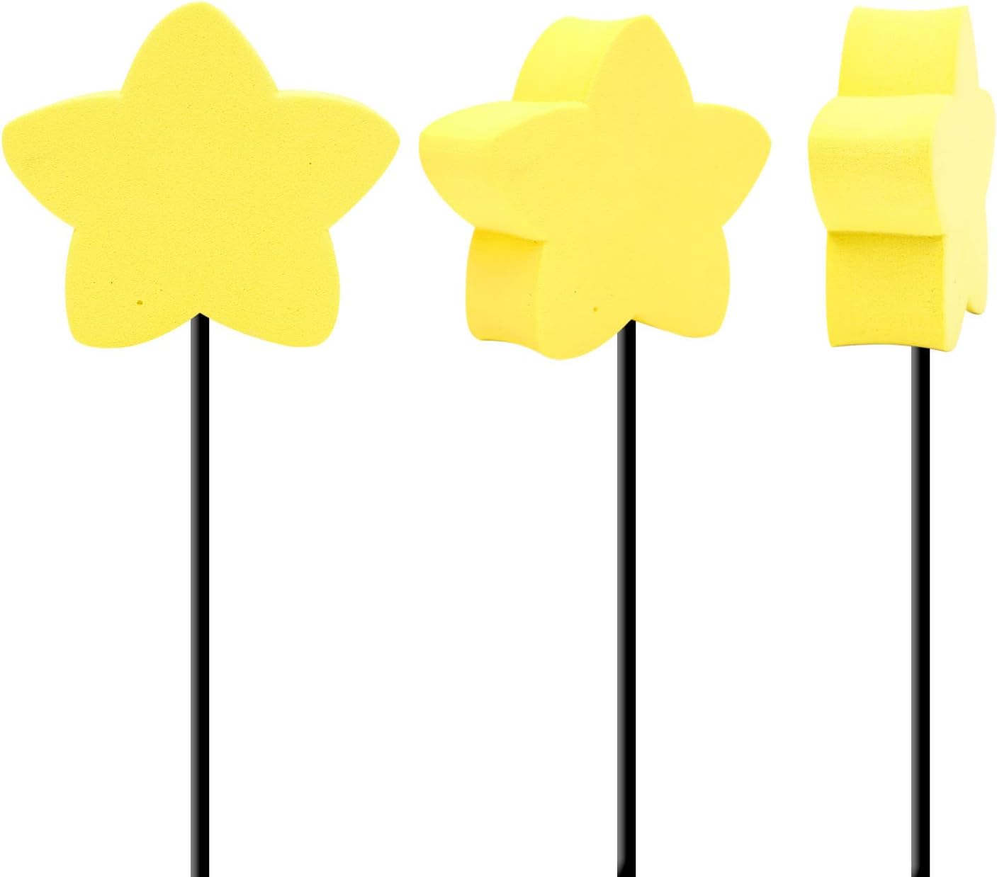 Yellow Star Car Antenna Topper - Easy to Find Car in The Parking Lot - Antenna Ball Auto Exterior Decor Accessories (Star)